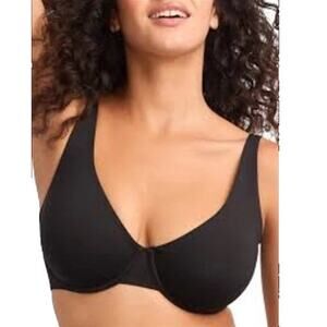 Reveal Fituitive™ Unlined Underwire Plunge Bra Black 32G A004220